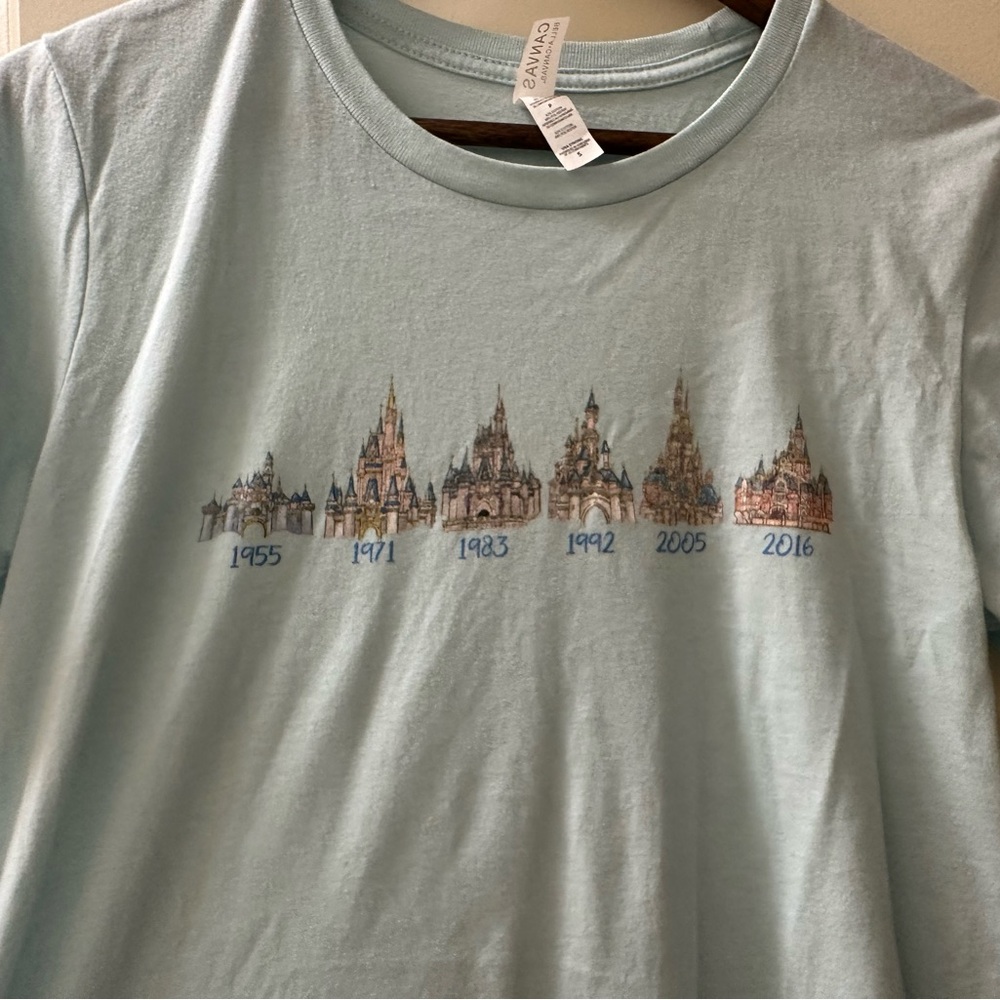 Cute Disney castle progression shirt